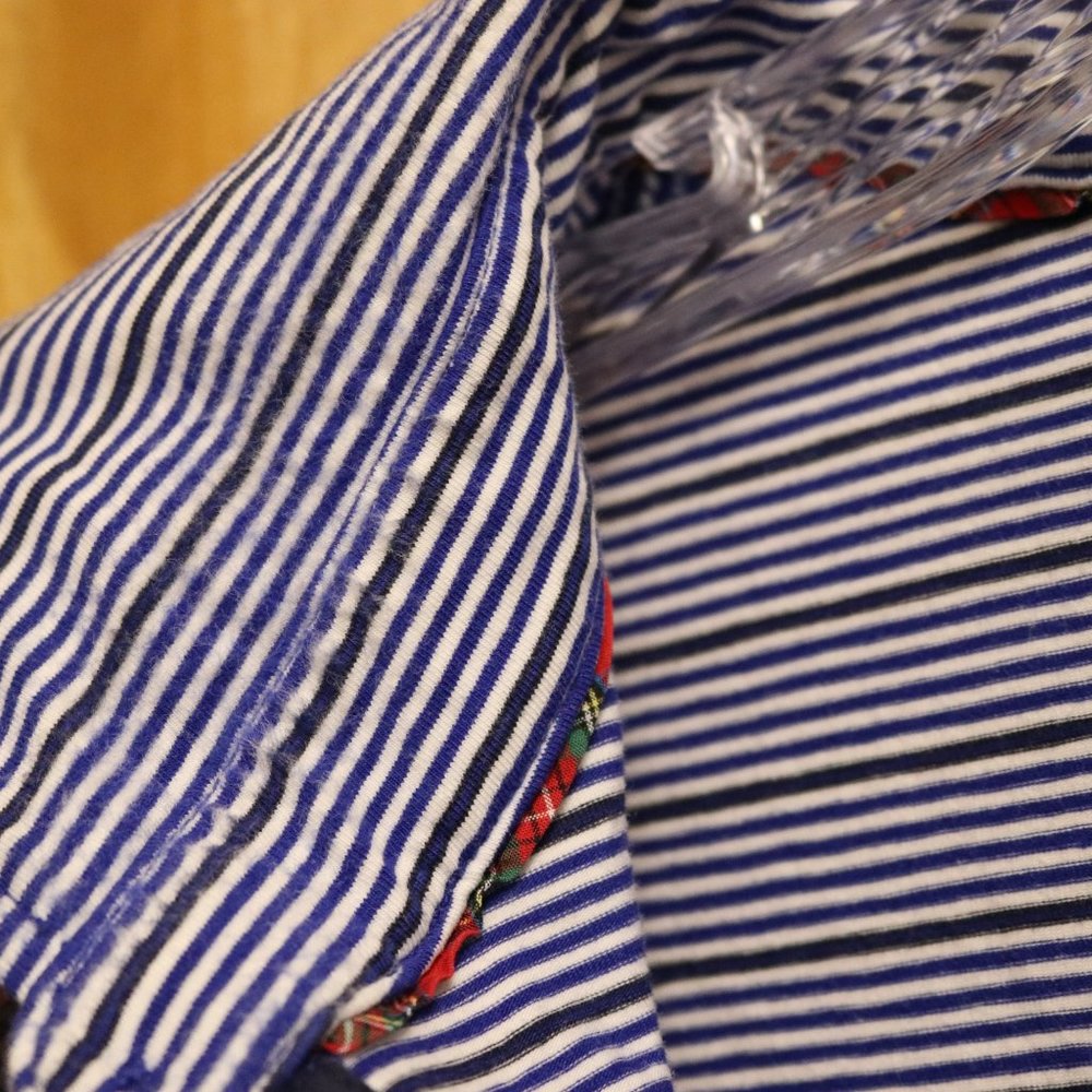 Polo Golf Ralph Lauren Navy/White Striped #343 - Picture 2 of 8